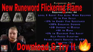 D2R New 2.4 Runewords!! - Flickering Flame (Nef Pul Vex)