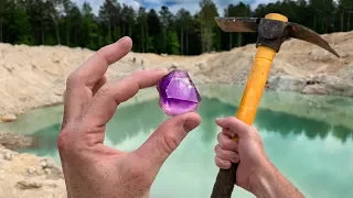 Found Rare Amethyst Crystal While Digging at a Mine! (Unbelievable Find)