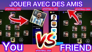 Comment Jouer avec un Ami sur eFOOTBALL 2024 Mobile| PES 2024 Mobile  | Jouer en COOP avec des amis