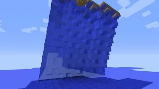 How to Make a TSUNAMI WAVE in Survival Minecraft (No Commands) (Tutorial)