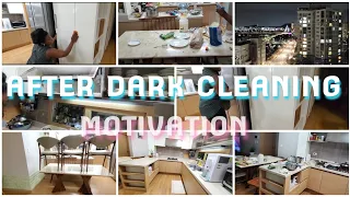 NEW 2021 |AFTER DARK KITCHEN CLEAN WITH ME | CLEANING  MOTIVATION