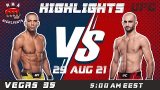 MMA Highlights | Edson Barboza Vs Giga Chikadze | UFC Vegas 35