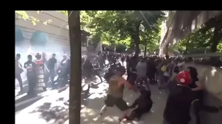 Antifa getting their ass kicked by Patriots!!