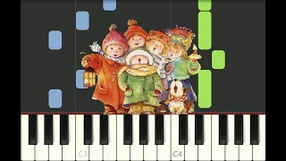 piano tutorial "O COME, ALL YE FAITHFUL"  Adeste Fideles, Christmas song, with free sheet music pdf