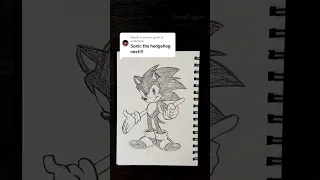 Drawing Sonic The Hedgehog #drawing #satisfying #shorts