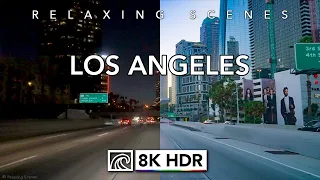 Driving Every LA Freeway in only 1 hr [8K HDR]  Stress Relief ASMR - USA 60fps