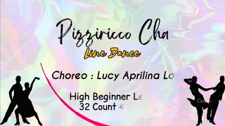 PIZZIRICCO CHA - Line Dance // Demo // Choreo: Lucy Aprilina Lo (INA)