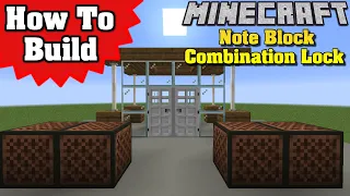 How to Build a Note Block Combination Lock! Minecraft 1.16 | Redstone Tutorial