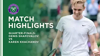 Denis Shapovalov vs Karen Khachanov | Quarter-Final Highlights | Wimbledon 2021