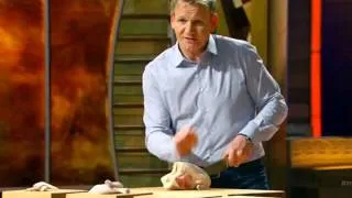 How to cut a whole chicken - Chef Gordon Ramsay in MasterChef US S05E13