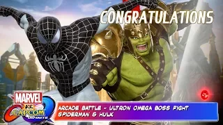 Marvel vs Capcom Infinite - Spiderman & Hulk vs Ultron Omega End Boss Fight