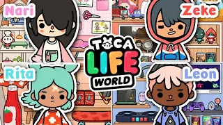 NARI, RITA, LEON, ZEKE HOUSE DESIGNS!! 🏠😱❤️ | Toca Life World