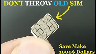 Don't Throw Your Old Sim Card