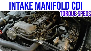 270 CDI Intake Manifold Removal Easy Method - No Need To Remove Fuel Rail OM612 ML W163