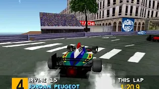 Formula 1 '95 (PlayStation/PS1/PSX) - Monaco; Eddie Irvine; medium difficulty