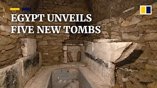 Egypt unveils five newly discovered tombs in the Saqqara necropolis