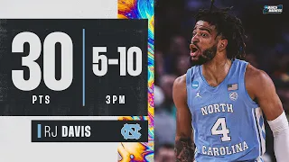 RJ Davis scores 30 for North Carolina to sink defending champ Baylor