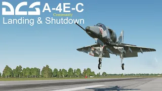 A-4E-C landing and shutdown (DCS Mod)