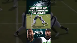 Lane Johnson vs Jalen Carter! Eagles Training Camp: O line vs D liine