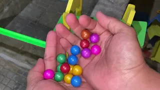 Marble Run Race ASMR ☆ Marble Run Rolling Ball & Gacha Gacha, Fun Colorfull Marble Run, Dinosaurus