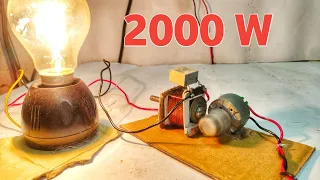 mini Portable 220Vac Electric Generator make at home using Magnetic Coil