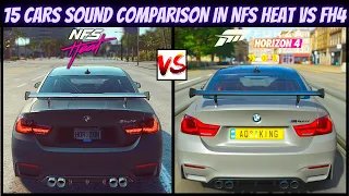 Forza Horizon 4 VS NFS Heat | Engine Sound | 15 Cars (Direct Comparison)