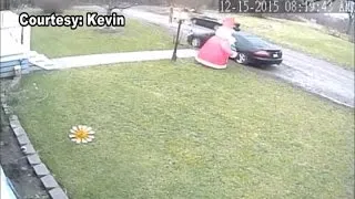 VIDEO: Home security camera catches attempted car theft