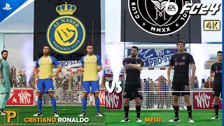 FC 24 VOLTA - Al-Nassr vs Inter Miami [Ronaldo vs Messi] - EA Sports FC 24 Gameplay | 4K