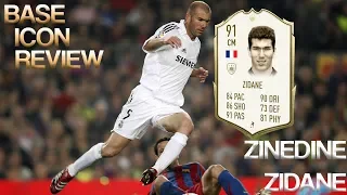 BEST CAM IN FIFA 20 ? BASE ICON 91 ZINEDINE ZIDANE PLAYER REVIEW FIFA 20 ULTIMATE TEAM! ICON SWAPS 3