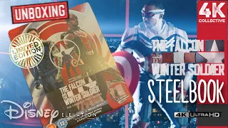 Marvel Studios The Falcon and the Winter Soldier - Season One 4K UltraHD Blu-ray steelbook unboxing