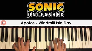 Sonic Unleashed "Apotos - Windmill Isle Day" Music (Piano Cover) | Patreon Dedication #350