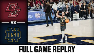 Boston College vs. Notre Dame Full Game Replay | 2023-24 ACC Men’s Basketball