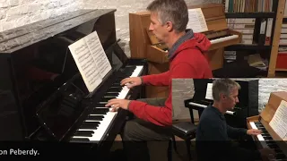Bach 2 Part Invention No.  8 in F major for 2 pianos (additional piano part by Simon Peberdy)