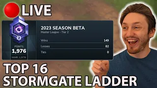 🔴Stormgate GRIND for Rank 1 Vanguard | Ladder w/ Commentary!