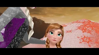 MMD - Vampire Elsa bites Fire Anna HD 60 FPS