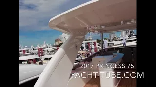 Yacht Princess 75 Yacht tube Walkthru w Engine Room