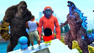 💥♨️GODZILLA X KONG 🙊SUKO FRANKLIN SHINCHAIN DORAEMON GAMEPLAY✨#kong #cilvantuboys#shinchan#godzilla