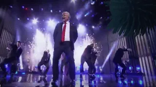 Donald Trump Staying Alive and dancing with Corona.