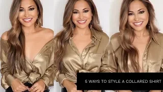 6 WAYS TO STYLE A COLLARED SHIRT | Lina Noory