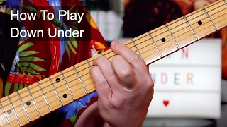 'Down Under' Men at Work Guitar Lesson