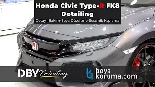 Honda Civic Type-R Maintenance|Paint Correction|Glass Coating w/Nanolex Si3D|DBY Detailing (ENGSub)