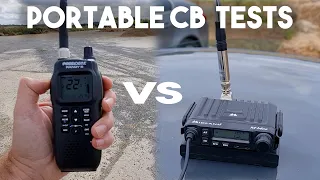 MODERN PORTABLE CB RADIO - PRESIDENT RANDY III vs MIDLAND PORTAPAK 2021 (DIY)