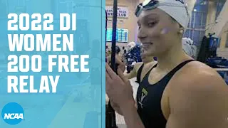 Women's 200 freestyle relay - 2022 NCAA Swimming Championships