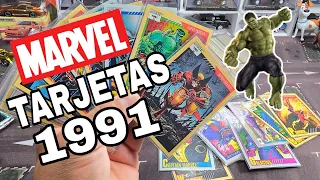 TARJETAS DE MARVEL 1991 te muestro las que encontre #viral #trending #toys #tiktok #cards