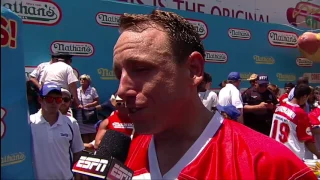 Joey Chestnut On Eating Record-Setting 72 Hot Dogs: I Can Still Do Better | ESPN