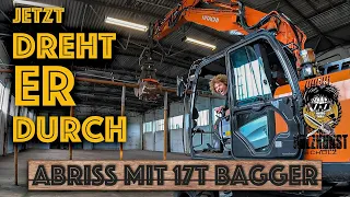 Jetzt dreht ER durch ABRISS mit 17T Bagger Holzkunst Scholz Offiziell/ Holzkunst Scholz