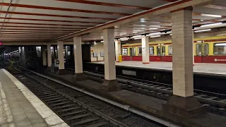 Ausfahrt der S1 nach Frohnau BR 481/482 unmod+Mod in Nordbahnhof