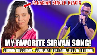 [MUST WATCH] INCREDIBLE LIVE PERFORMANCE REACTION | Sirvan Khosravi Reaction - Soojehat Tekrarie