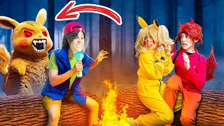 Pokémon became scouts in real life! Pikachu vs Scout Leader!