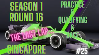F1 2020 My Team #25 | Season 1 | Round 16 | Singapore Full Race Weekend